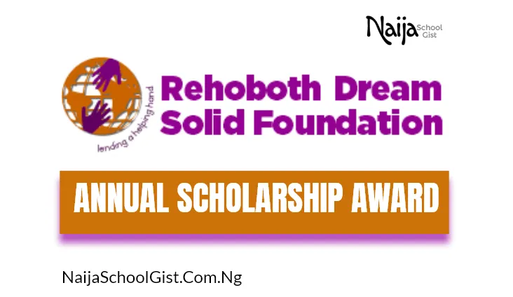 Rehoboth Dream Solid Foundation Scholarship