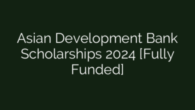 Asian Development Bank Scholarships 2024 [Fully Funded]