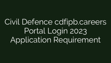 Civil Defence cdfipb.careers Portal Login 2023 Application Requirement