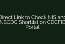 Direct Link to Check NIS and NSCDC Shortlist on CDCFIB Portal