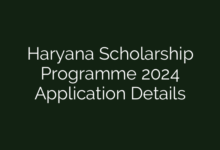 Haryana Scholarship Programme 2024 Application Details