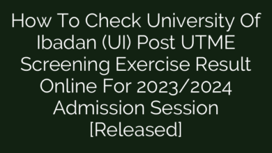 How To Check University Of Ibadan (UI) Post UTME Screening Exercise Result Online For 2023/2024 Admission Session [Released]