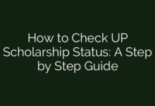 How to Check UP Scholarship Status: A Step by Step Guide