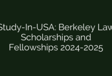 Study-In-USA: Berkeley Law Scholarships and Fellowships 2024-2025