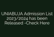 UNIABUJA Admission List 2023/2024 has been Released -Check Here