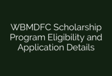 WBMDFC Scholarship Program Eligibility and Application Details