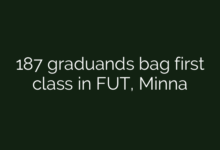 187 graduands bag first class in FUT, Minna