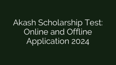 Akash Scholarship Test: Online and Offline Application 2024
