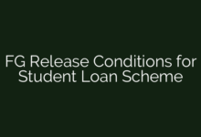 FG Release Conditions for Student Loan Scheme