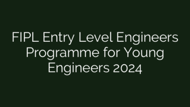 FIPL Entry Level Engineers Programme for Young Engineers 2024