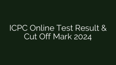 ICPC Online Test Result & Cut Off Mark 2024
