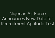 Nigerian Air Force Announces New Date for Recruitment Aptitude Test