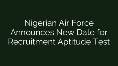 Nigerian Air Force Announces New Date for Recruitment Aptitude Test