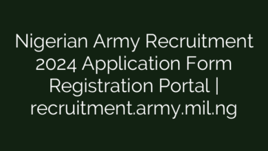 Nigerian Army Recruitment 2024 Application Form Registration Portal | recruitment.army.mil.ng