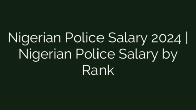 Nigerian Police Salary 2024 | Nigerian Police Salary by Rank