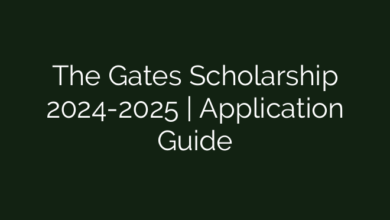 The Gates Scholarship 2024-2025 | Application Guide