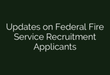Updates on Federal Fire Service Recruitment Applicants