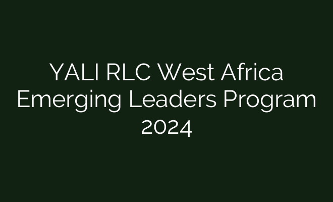 Yali Rlc West Africa Emerging Leaders Program 2024 British Visa