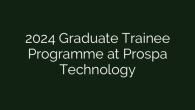 2024 Graduate Trainee Programme at Prospa Technology