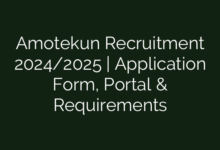 Amotekun Recruitment 2024/2025 | Application Form, Portal & Requirements