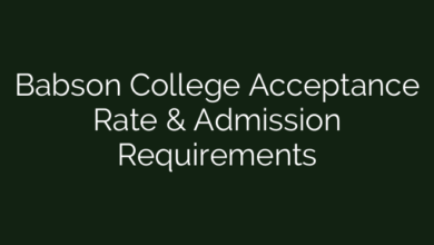 Babson College Acceptance Rate & Admission Requirements