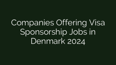 Companies Offering Visa Sponsorship Jobs in Denmark 2024
