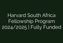 Harvard South Africa Fellowship Program 2024/2025 | Fully Funded