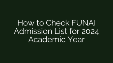 How to Check FUNAI Admission List for 2024 Academic Year