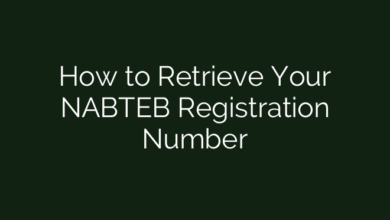How to Retrieve Your NABTEB Registration Number