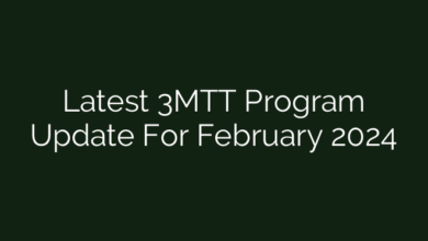 Latest 3MTT Program Update For February 2024