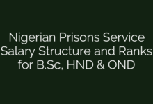 Nigerian Prisons Service Salary Structure and Ranks for B.Sc, HND & OND