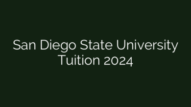 San Diego State University Tuition 2024