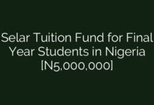 Selar Tuition Fund for Final Year Students in Nigeria [N5,000,000]