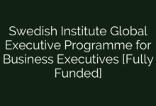 Swedish Institute Global Executive Programme for Business Executives [Fully Funded]