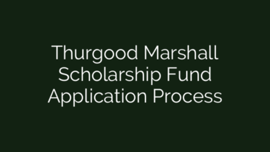 Thurgood Marshall Scholarship Fund Application Process