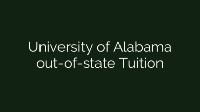University of Alabama out-of-state Tuition
