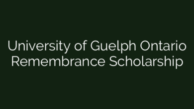 University of Guelph Ontario Remembrance Scholarship