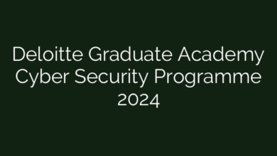Deloitte Graduate Academy Cyber Security Programme 2024
