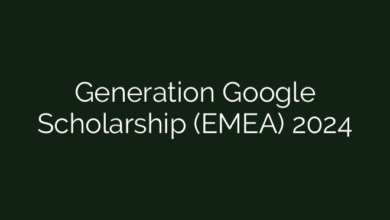 Generation Google Scholarship (EMEA) 2024