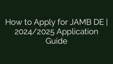 How to Apply for JAMB DE | 2024/2025 Application Guide