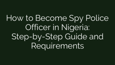 How to Become Spy Police Officer in Nigeria: Step-by-Step Guide and Requirements