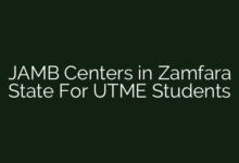 JAMB Centers in Zamfara State For UTME Students