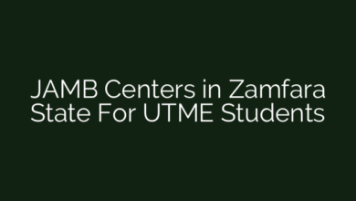 JAMB Centers in Zamfara State For UTME Students