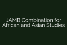 JAMB Combination for African and Asian Studies