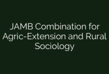 JAMB Combination for Agric-Extension and Rural Sociology