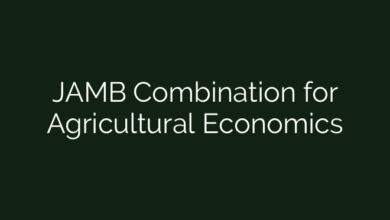 JAMB Combination for Agricultural Economics