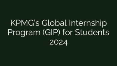 KPMG’s Global Internship Program (GIP) for Students 2024