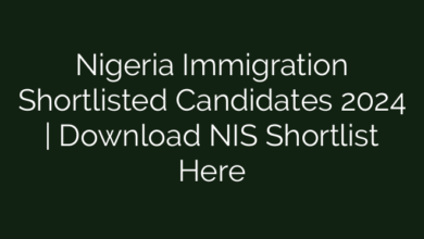 Nigeria Immigration Shortlisted Candidates 2024 | Download NIS Shortlist Here