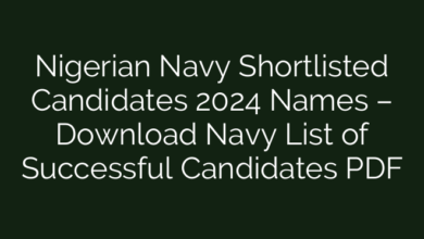 Nigerian Navy Shortlisted Candidates 2024 Names – Download Navy List of Successful Candidates PDF