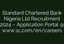Standard Chartered Bank Nigeria Ltd Recruitment 2024 – Application Portal @ www.sc.com/en/careers